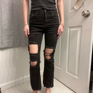 Black American Eagle Bootcut
Straight Jeans
